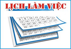  Lịch làm việc từ ngày 13 đến ngày 17/01/2025