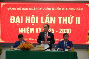 ĐẠI HỘI ĐẢNG BỘ BAN QUẢN LÝ VƯỜN QUỐC GIA CÔN ĐẢO LẦN THỨ II NHIỆM KỲ 2025 - 2030