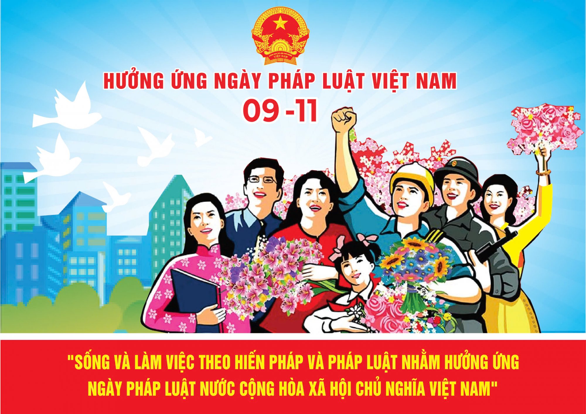 Pano ngày Pháp luật Việt Nam